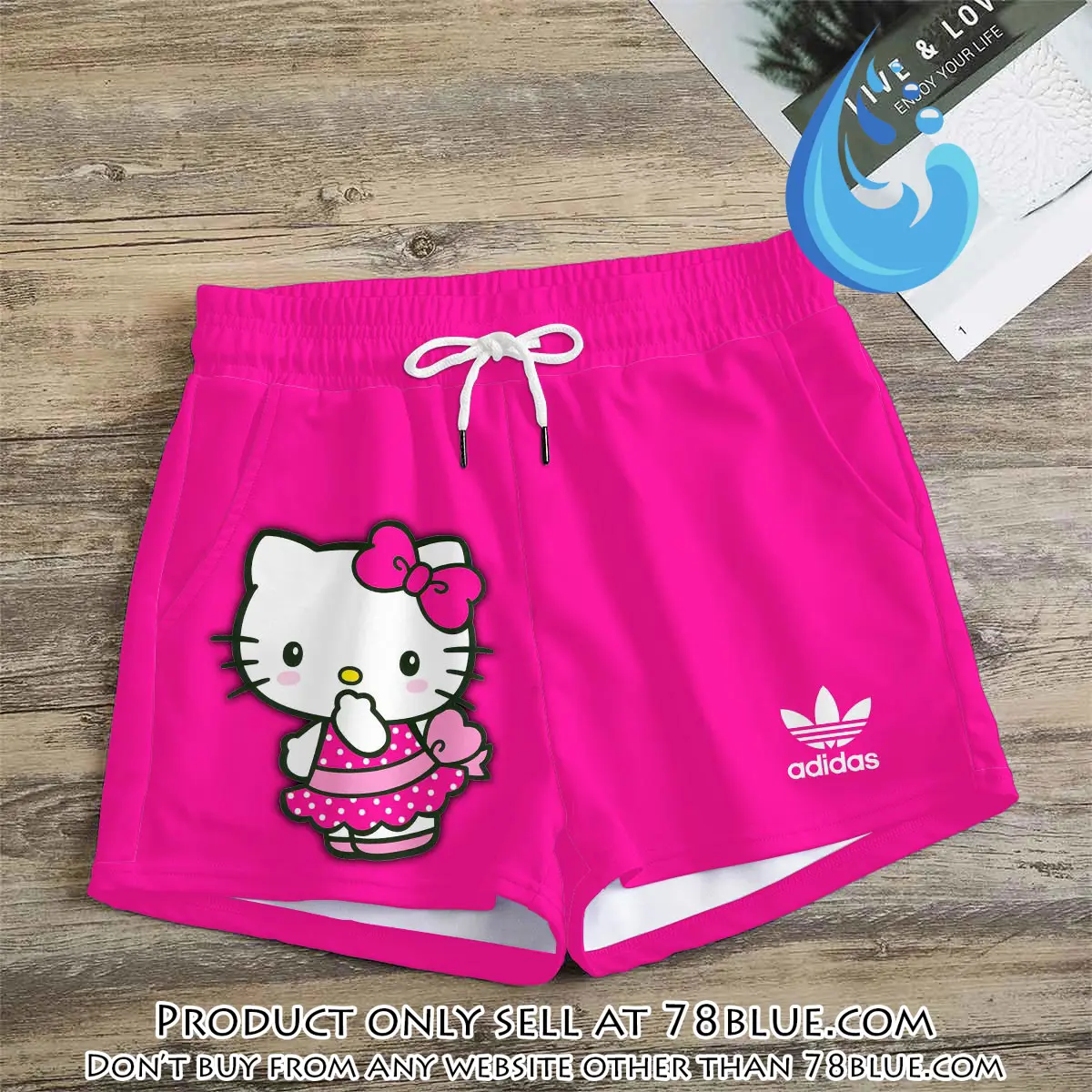 Premium hello kitty in adidas women shorts lady beach shorts wms1080 78b2047145